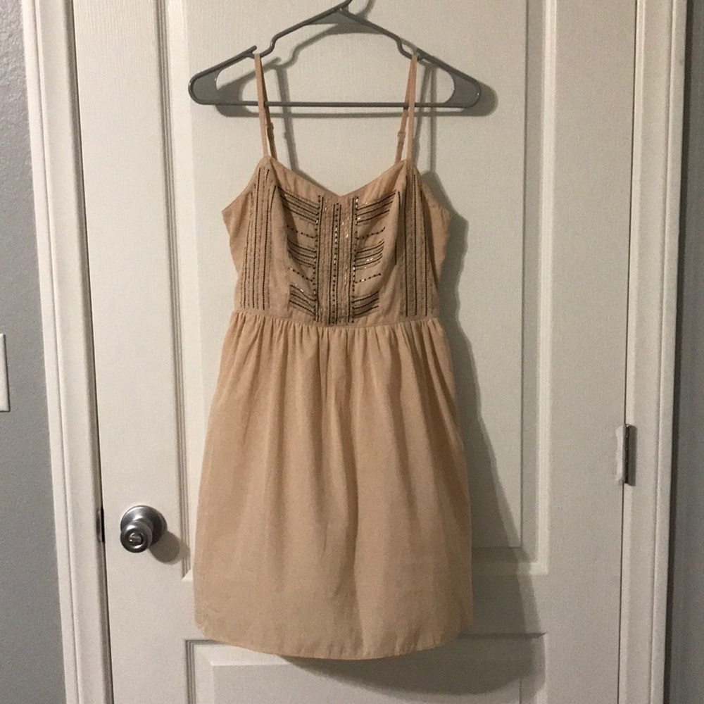 American Eagle beaded light pink dress